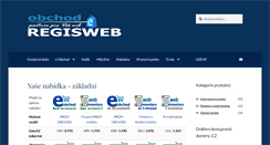 Desktop Screenshot of obchod.regisweb.cz